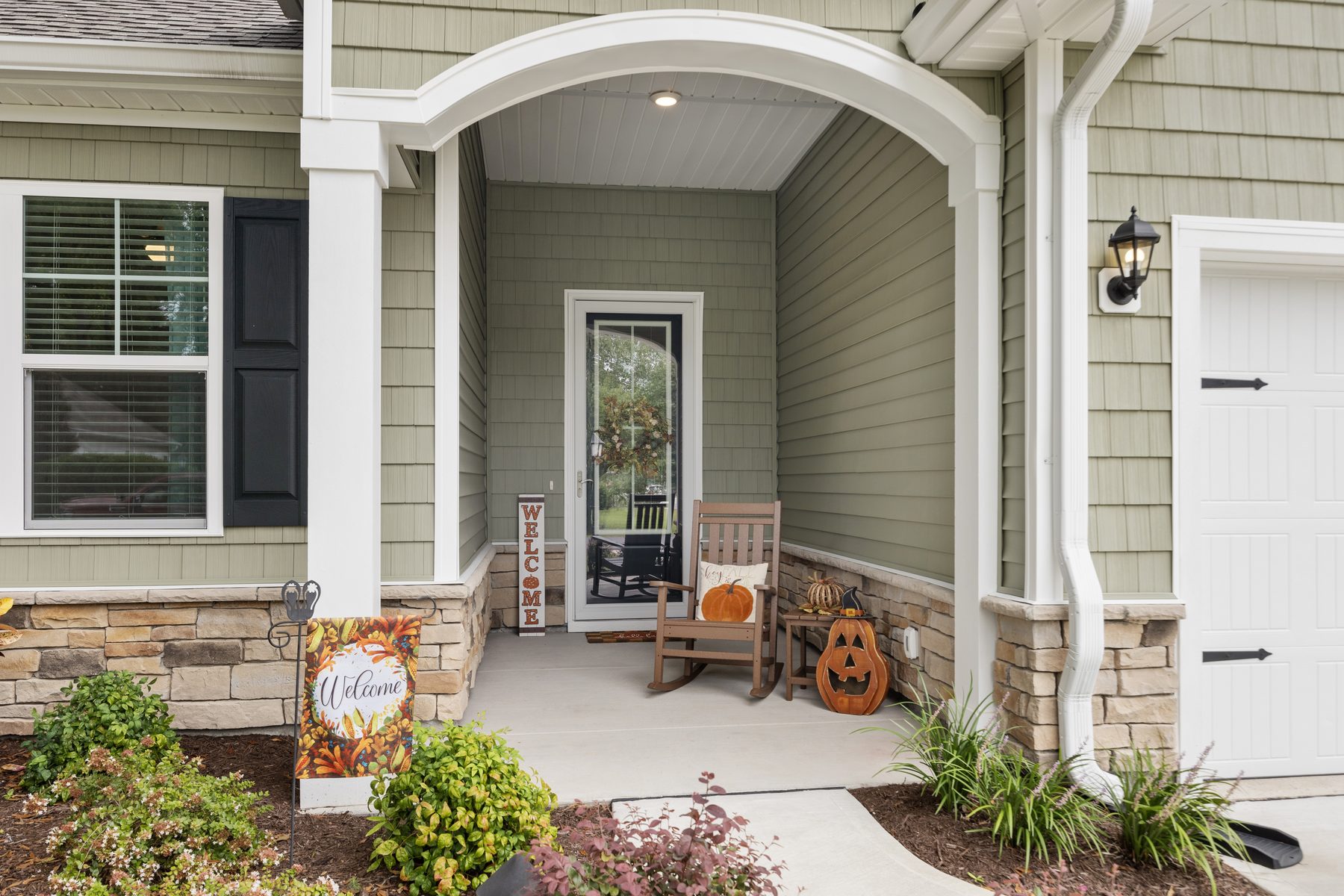 Covered front porch