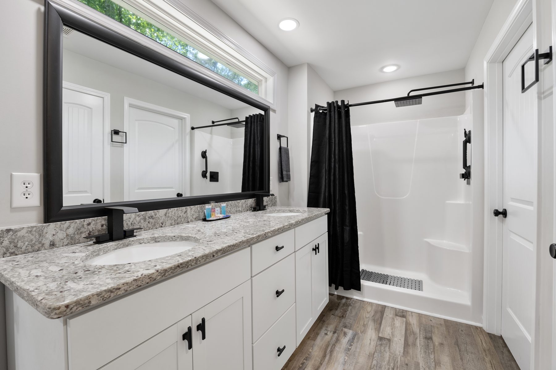 Double-vanity bathroom